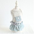 Petstyle spring and summer new color cotton thin pocket skirt Korean style dress dog clothes cat skirt