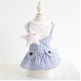 Petstyle spring and summer new stars fake two-piece strap skirt cute dress dog clothes cat
