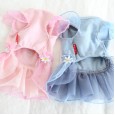 Petstyle spring and summer new daisy floret dress sweet dress dog clothes cat skirt