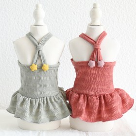 Petstyle spring and summer new star buckle suspender skirt western style dress dog clothes cat skirt