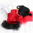 Petstyle spring and summer new color ball bow suspender skirt cute pettiskirt dog clothes cat