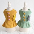Petstyle autumn and winter sweater bear bear star buckle dress pet clothes dog clothing cat clothing