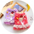 Petstyle autumn and winter new thickened sweetheart cake velvet cotton skirt Teddy pet clothes dog clothing