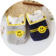 Petstyle transfiguration autumn and winter new thick warm smiley navy cotton clothes dog clothing