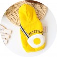 Petstyle autumn and winter new thick poached egg backpack cotton coat pet clothes dog cat cat clothing
