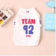 Petstyle pet dog bottoming shirt autumn new 92 letter sports knitted teddy bear