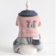 Petstyle autumn and winter new style with scarf horizontal M word four-legged clothes pet clothes dog clothing