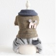 Petstyle autumn and winter new style with scarf horizontal M word four-legged clothes pet clothes dog clothing