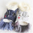 Petstyle Autumn and Winter New Warm Cotton Fleece Hooded Coat Pet Clothes Dog Clothing