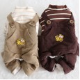 Petstyle autumn and winter new striped bee four-legged clothes pet clothes dog clothes