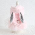 Petstyle autumn and winter new love small backpack rabbit rabbit skirt pet clothes dog clothing