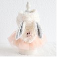 Petstyle autumn and winter new love small backpack rabbit rabbit skirt pet clothes dog clothing