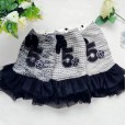 Petstyle cotton autumn and winter new style No. 5 double bow small fragrant cotton skirt pet clothes dog clothing