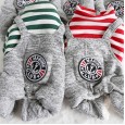 Petstyle autumn and winter new striped anchor four-legged clothes pet clothes dog clothing