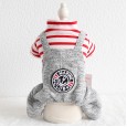 Petstyle autumn and winter new striped anchor four-legged clothes pet clothes dog clothing