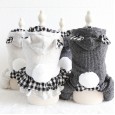Petstyle autumn and winter new plaid bears couple clothes pet clothes dog clothing