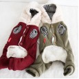 Petstyle autumn and winter new style Dalian hat pit four-legged clothes pet clothes dog clothing