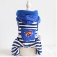 Petstyle autumn and winter new POW striped four-legged clothes pet clothes dog clothing