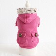 Petstyle autumn and winter new pit strip double-pocket fleece coat pet clothes dog clothing