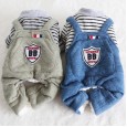 Petstyle autumn and winter new warm cotton embossed four-legged clothes pet clothes dog clothing