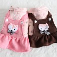 Petstyle autumn and winter new small fox strap dress pet clothes dog clothing