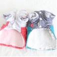 Petstyle Autumn and Winter New Smile Retro Stripe Strap Dress Pet Clothes Dog Clothing
