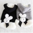 Petstyle autumn and winter new three-dimensional rabbit wool coat pet clothes dog clothing