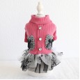 Petstyle autumn and winter new small fragrant rhinestone skirt pet clothes dog clothing