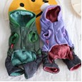 Petstyle autumn and winter little stars pompoms four-legged clothes pet clothes dog clothing denim jumpsuit