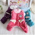 Petstyle autumn and winter retro doll strap four-legged pet clothes dog clothing hooded skirt