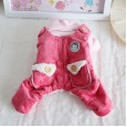 Petstyle autumn and winter retro doll strap four-legged pet clothes dog clothing hooded skirt