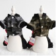 petstyle winter banner camouflage four-legged pet dog handsome thick warm cotton one-piece denim