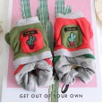 petstyle autumn and winter cactus retro four-legged pet dog thick warm cotton one-piece 4-legged