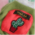 petstyle autumn and winter cactus retro four-legged pet dog thick warm cotton one-piece 4-legged