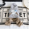 Petstyle autumn and winter D letter four-legged clothes pet clothes dog clothing one-piece cotton 4 foot clothes