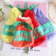 Petstyle autumn and winter fruit patch sweater pet clothes dog clothing thick quilted cat clothing