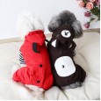 Autumn and winter 4-legged bear devil four-legged clothes pet clothes dog clothing jumpsuit