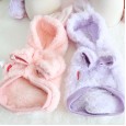 Petstyle autumn and winter sweet candy rabbit pet cute four-legged bib plus velvet collar family sister
