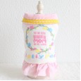 Autumn and winter clothing color garden cotton skirt thick warm pet clothes dog clothing
