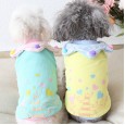 Autumn and winter clothes love tree cotton coat thick warm pet clothes dog clothing
