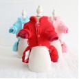 Petstyle autumn and winter new Tang suit rabbit four-legged clothes pet plus velvet thick cute cotton coat