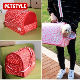 Petstyle round bubble out hand carry backpack pet dog folding breathable portable outing travel bag