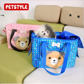 1112 Petstyle Cartoon Cute Face Bear Dog Dog Out Bag Teddy Pet Out Hand Breathable Bag