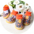 Petstyle new denim print thread shoes tendon sole wear-resistant shoes pet shoes dog shoes