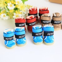 Pet shoes hit color dog snow boots Teddy VIP snow boots cotton shoes warmer than bear shoes winter