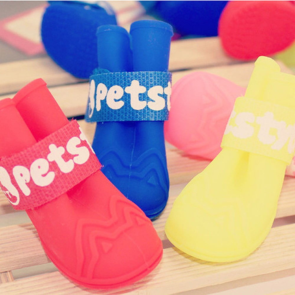 Petstyle QQ rain boots waterproof shoes soft comfortable candy shoes pet shoes dog shoes