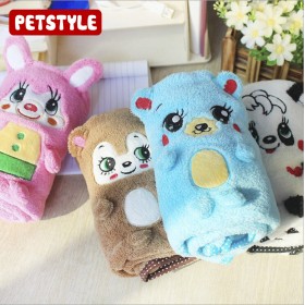 Autumn and winter Petstyle cartoon modeling blanket coral velvet blanket teddy winter warm nest pad supplies