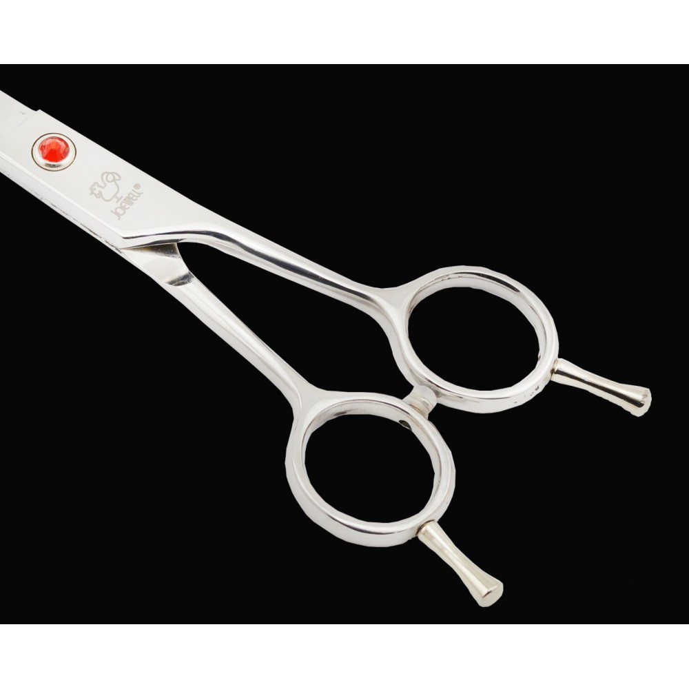 7 inch pet teddy beauty trimming scissors curved shear double tail curved shear dog pet trimming scissors