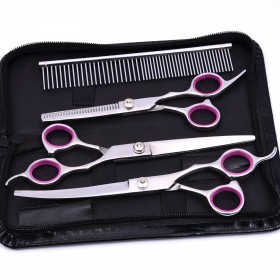 6 inch 7 inch stainless steel pet scissors pet trimming scissors custom processing can be attached to signs