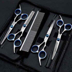 Pet bending shears custom pet beauty salon 6 inch trimming shears teddy beauty trimming shears set